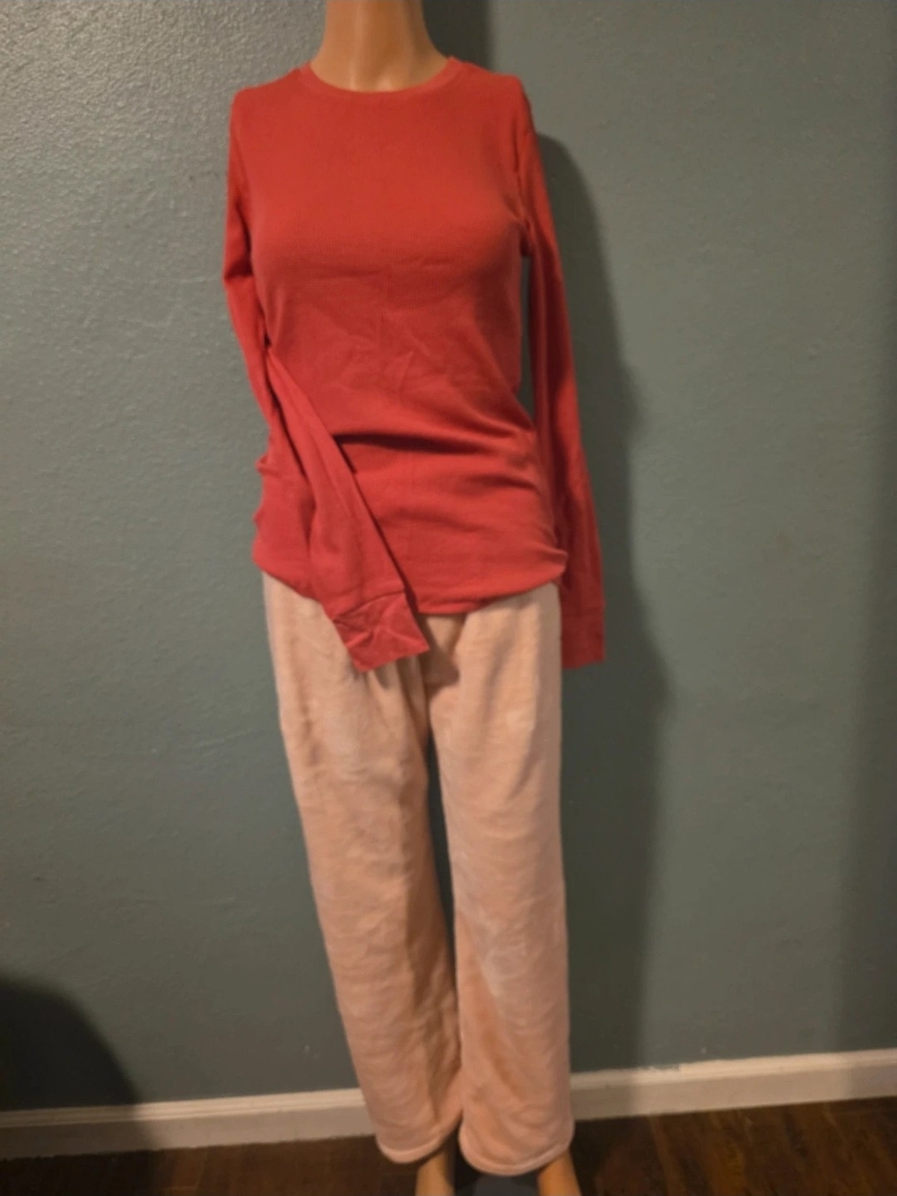 Cozy Long Sleeve Top in Coral